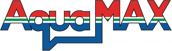 AquaMAX logo for hot water heaters, serving Caboolture and surrounding areas