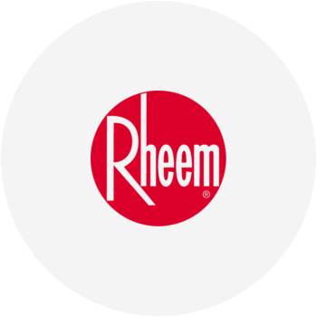 Rheem logo for hot water systems servicing Caboolture
