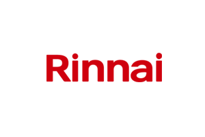 Rinnai logo for hot water systems on Caboolture